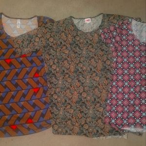 NWT Lot of 3 LuLaRoe PERFECT T Irma Classic T Shirts Size Small S